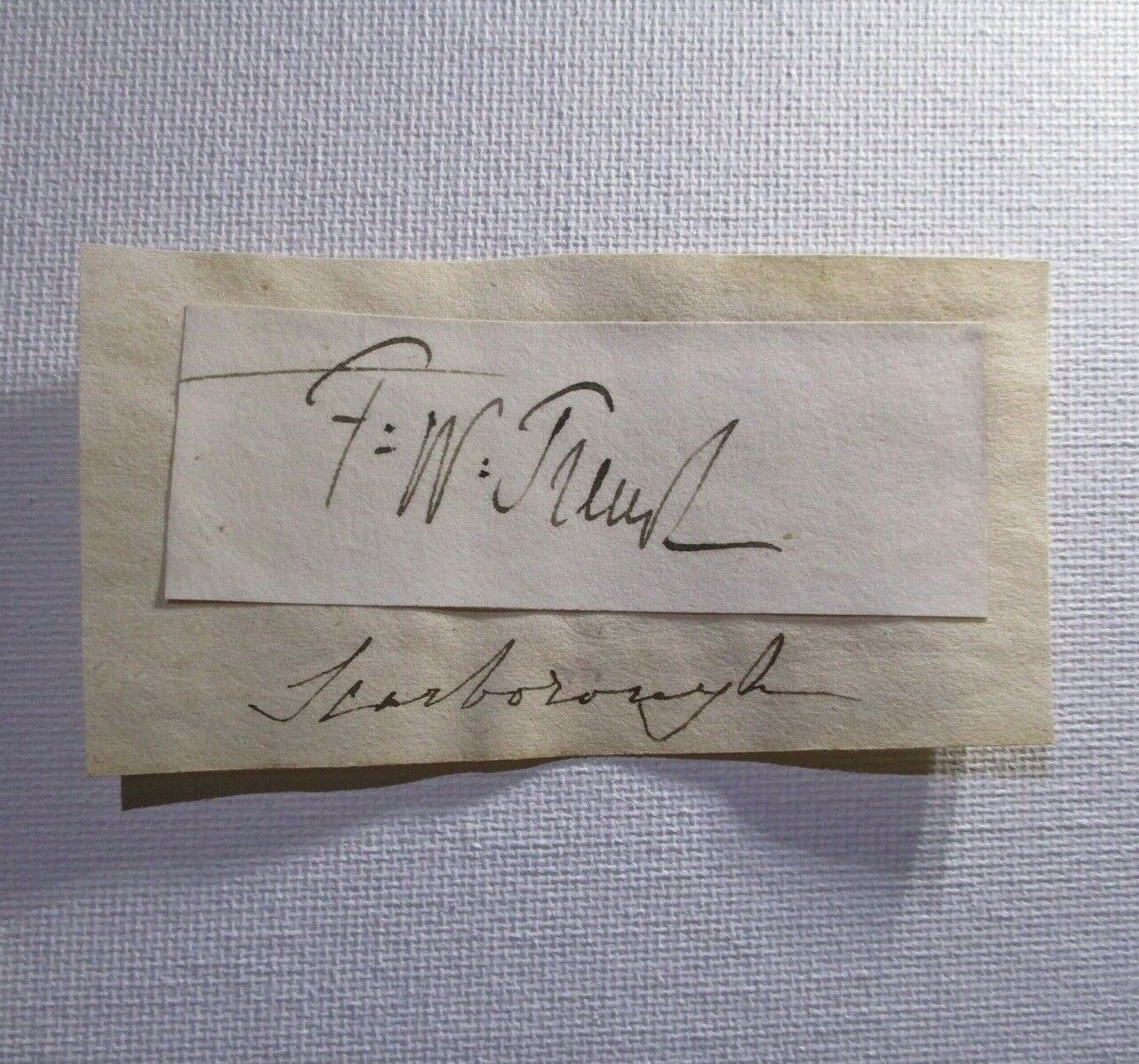 Frederick William Trench Autograph, Signature 1775-1859 General British Army, MP