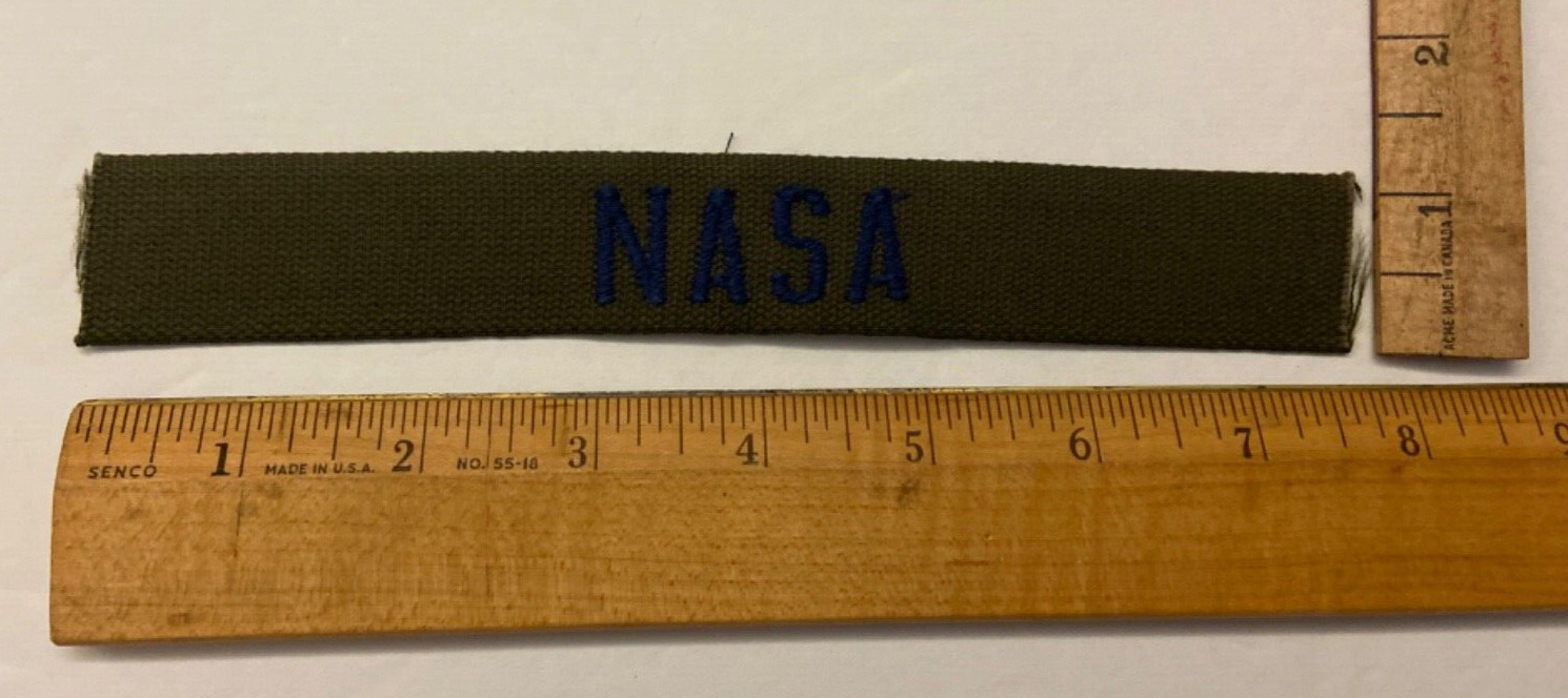 Original NASA Green and  Dark Blue Jacket Patch - Extremely Rare Item