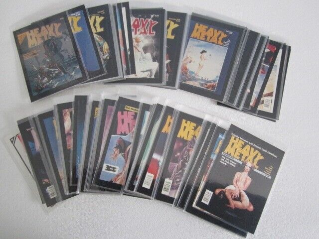 1991 Heavy Metal Complete Set (1-90) - Magazine Cover Trading Cards in sleeves