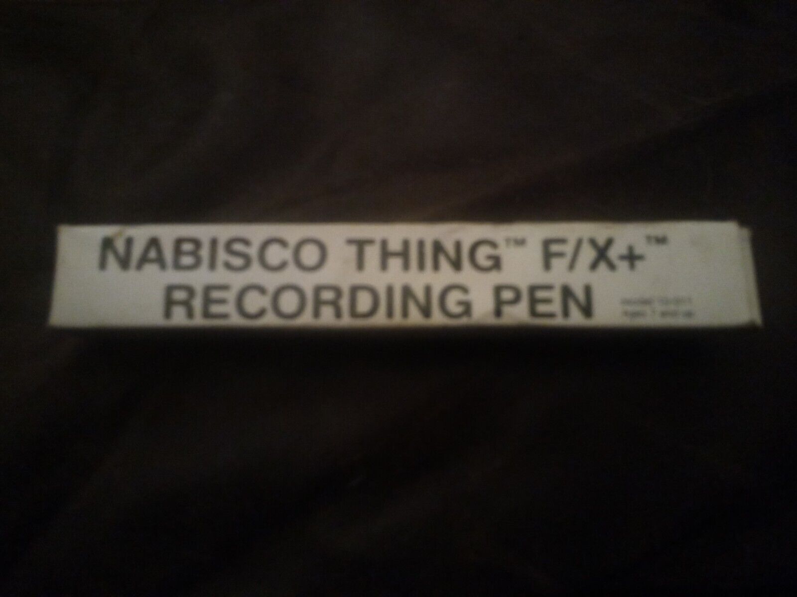 NOS RARE 1997 NABISCO THING F/X RECORDING PEN PROMOTIONAL OFFER BY TIGER IN BOX