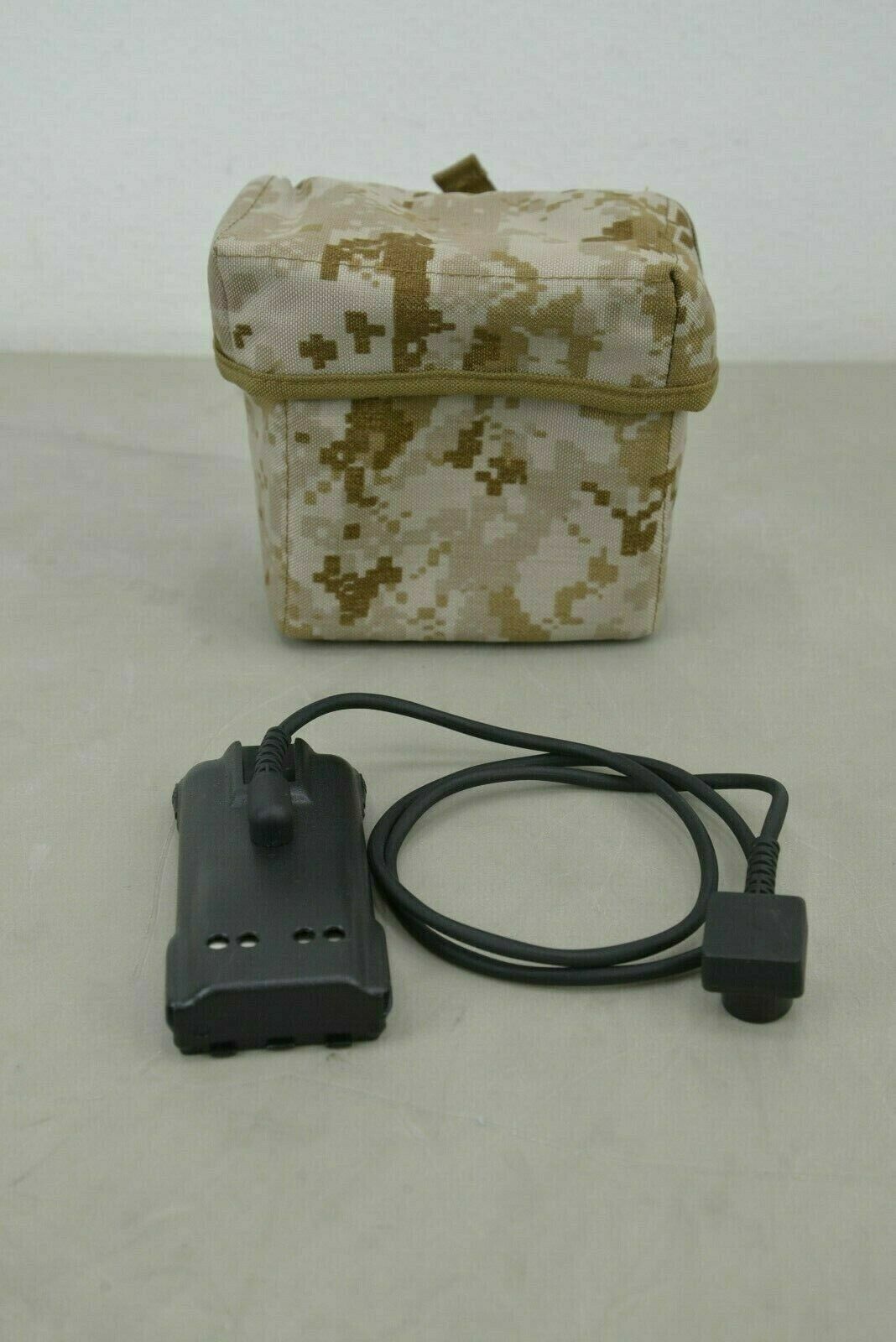USGI Military AN/PRC-153 Hand Held Radio Power Adapter 4000-4004-336 w/ Case