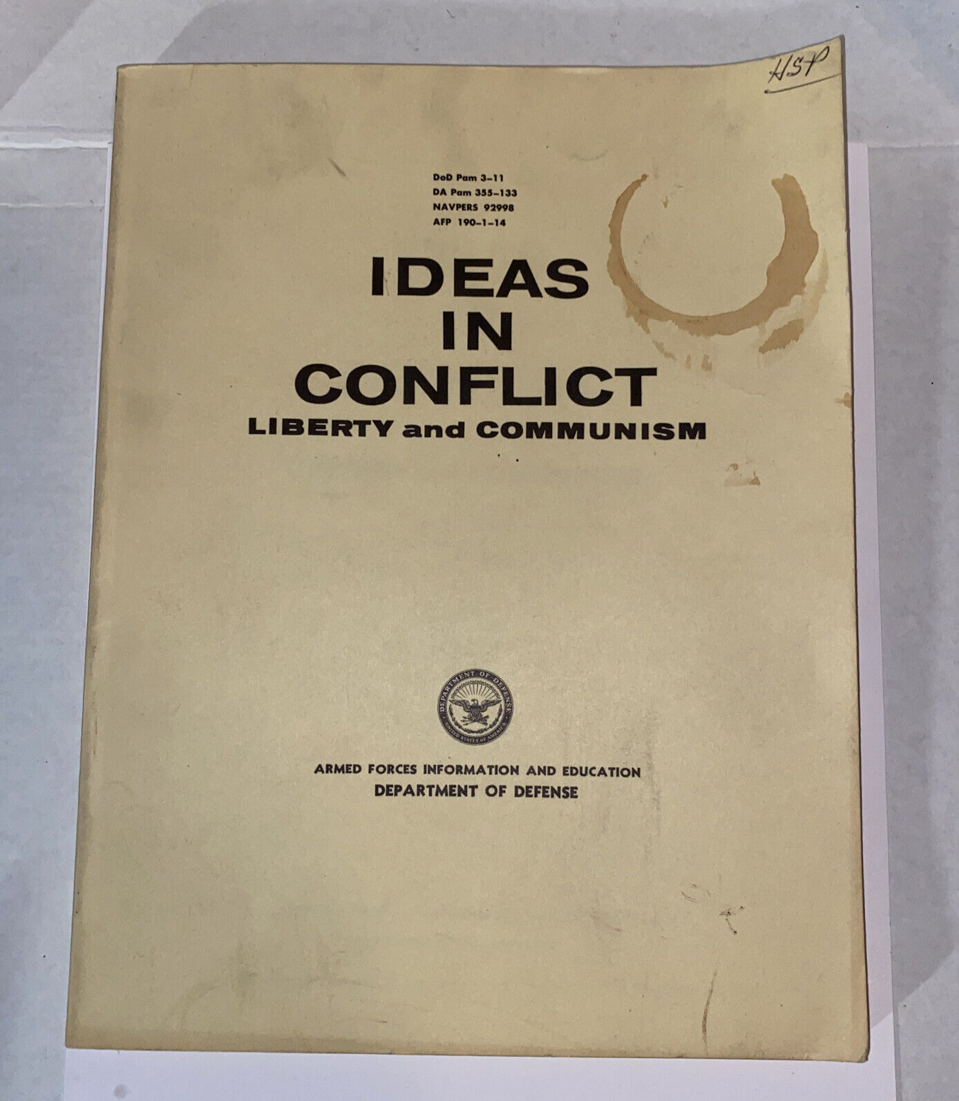 Ideas In Conflict Liberty And Communism 1962 Armed Forces Dept Of Defense Book