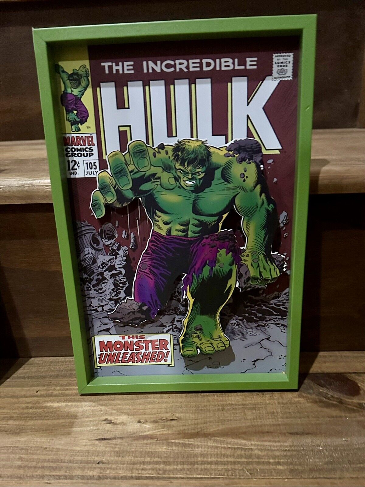 Marvel Comics The Incredible Hulk 3D Framed Wall Art