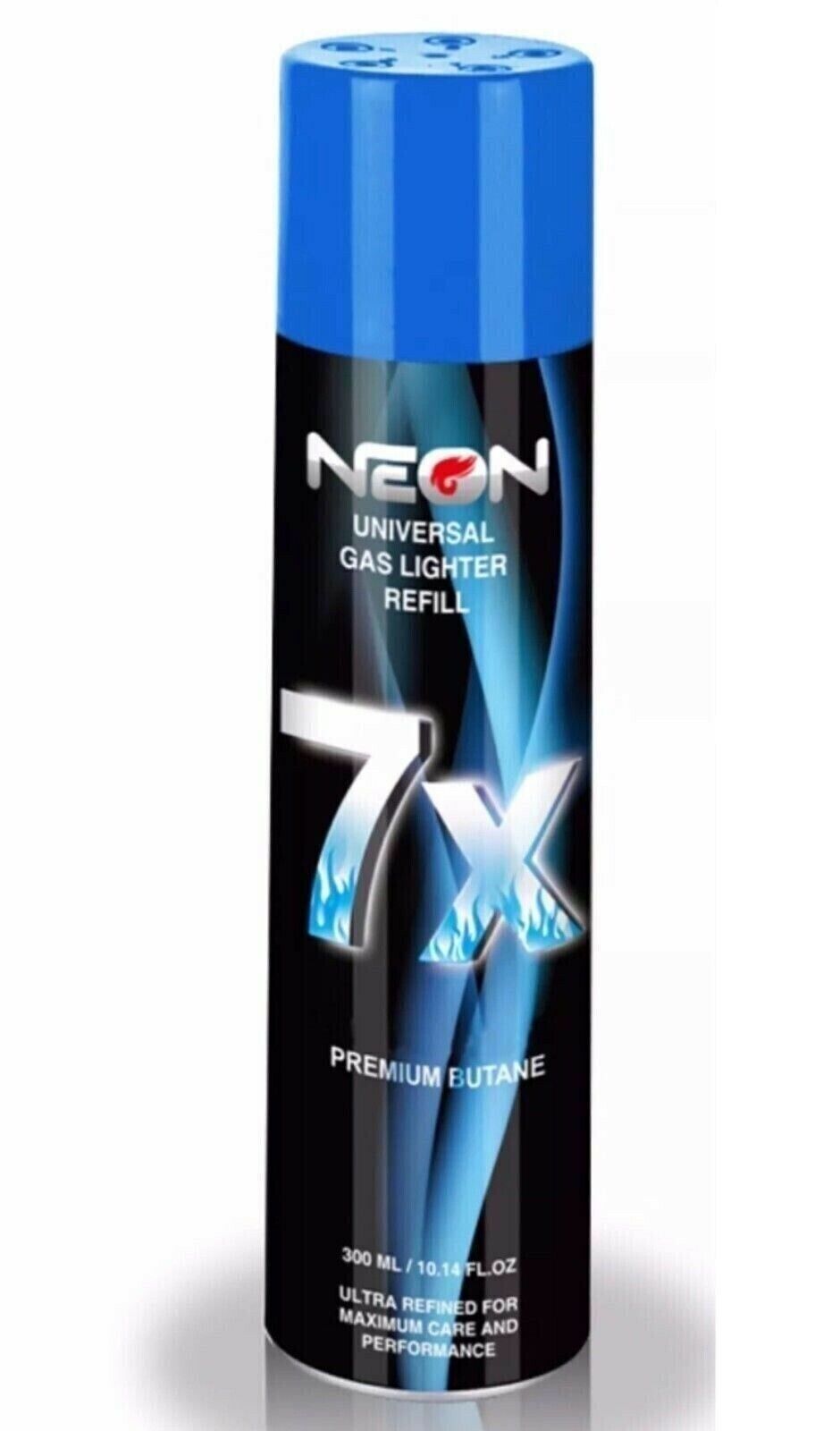 1 Can Neon 7X Refined Butane Lighter Gas Fuel Refill 300 mL 10.14 oZ Canister