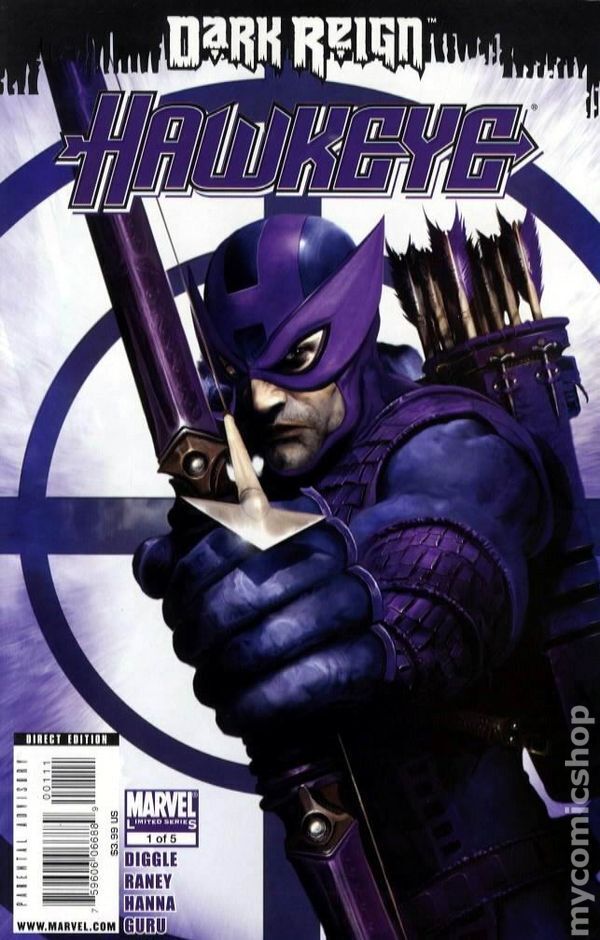Dark Reign Hawkeye #1 VF 2009 Stock Image