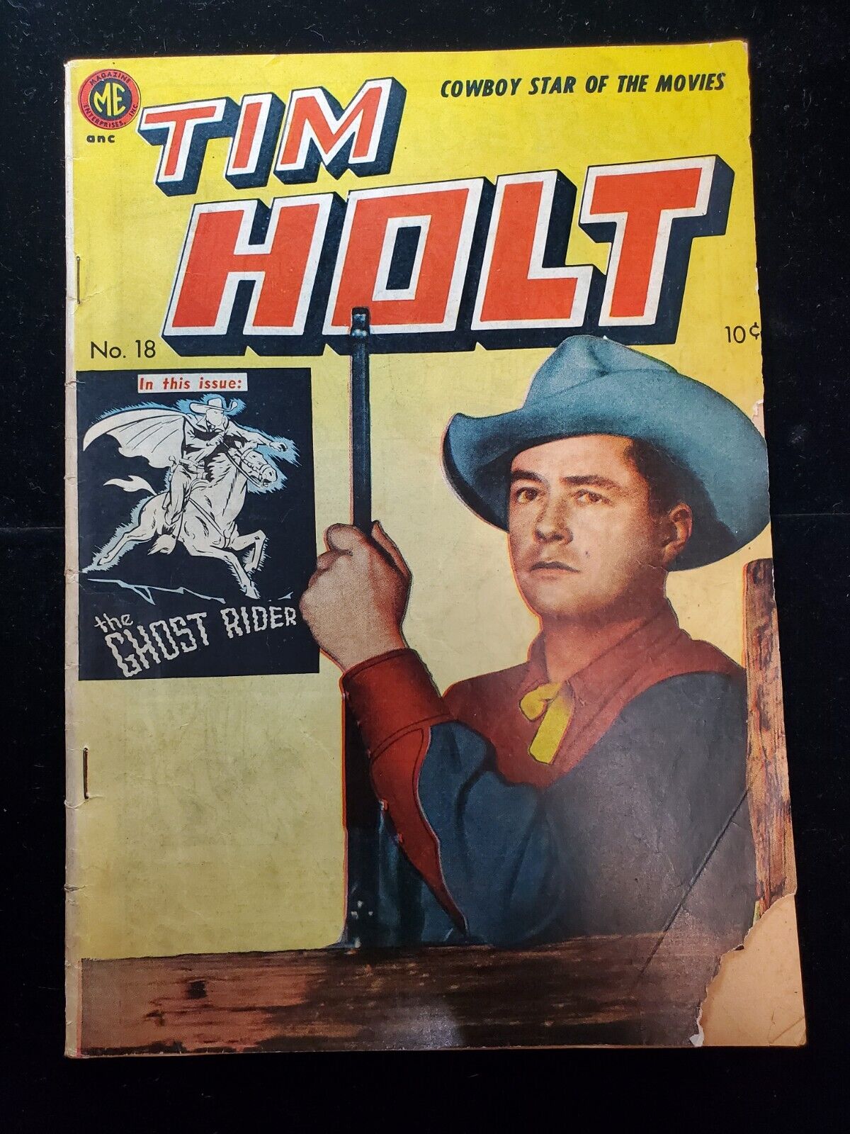 Tim Holt 18, ME Comics 1950, 4th App of the Golden Age Ghost Rider