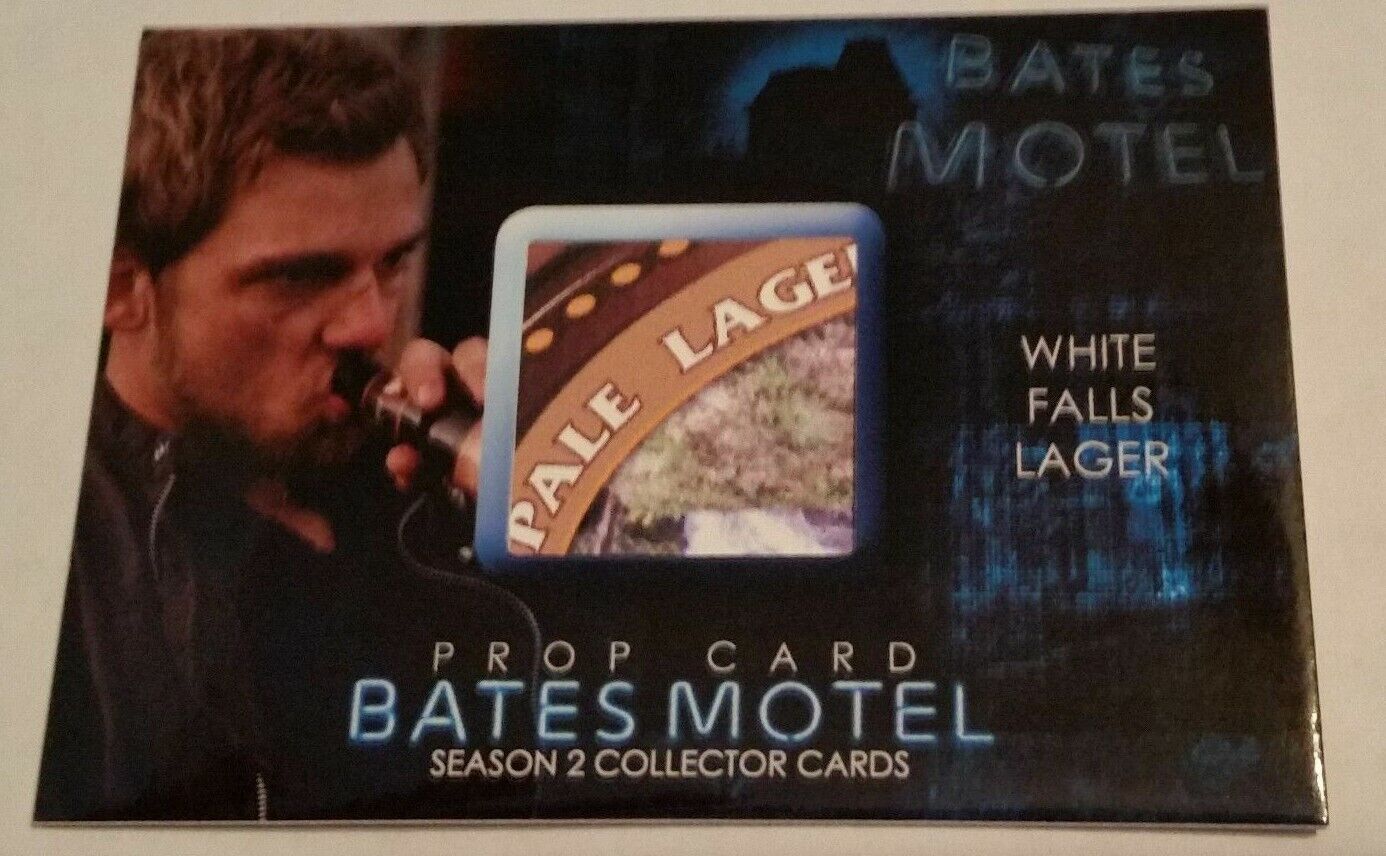 2015 Bates Motel SDCC Dylan Prop Card SDBP8 WHITE FALLS LAGER 1/3 VERY RARE