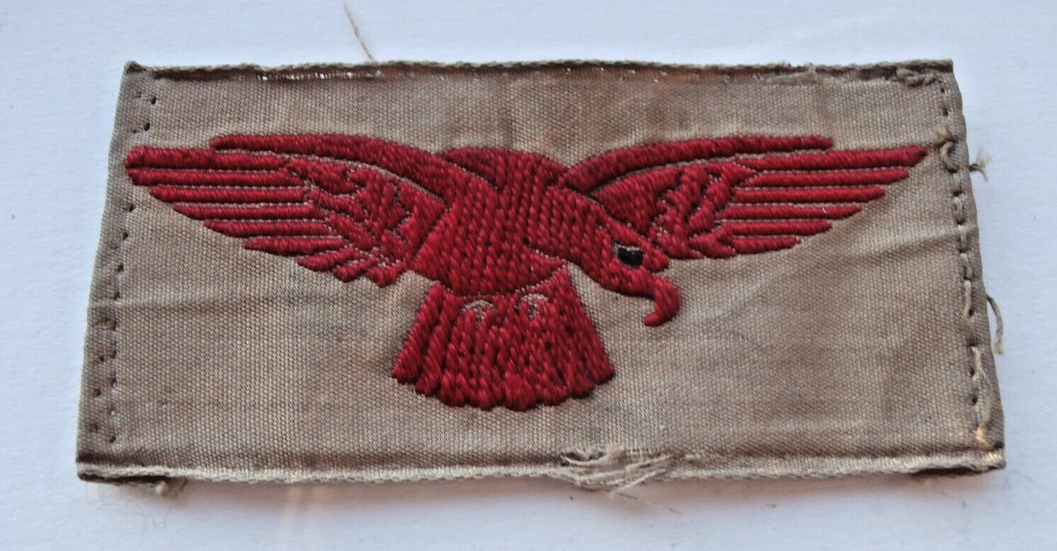RAF- Royal Air Force Albatross Eagle Tropical Cloth Shoulder Title / Flash Badge