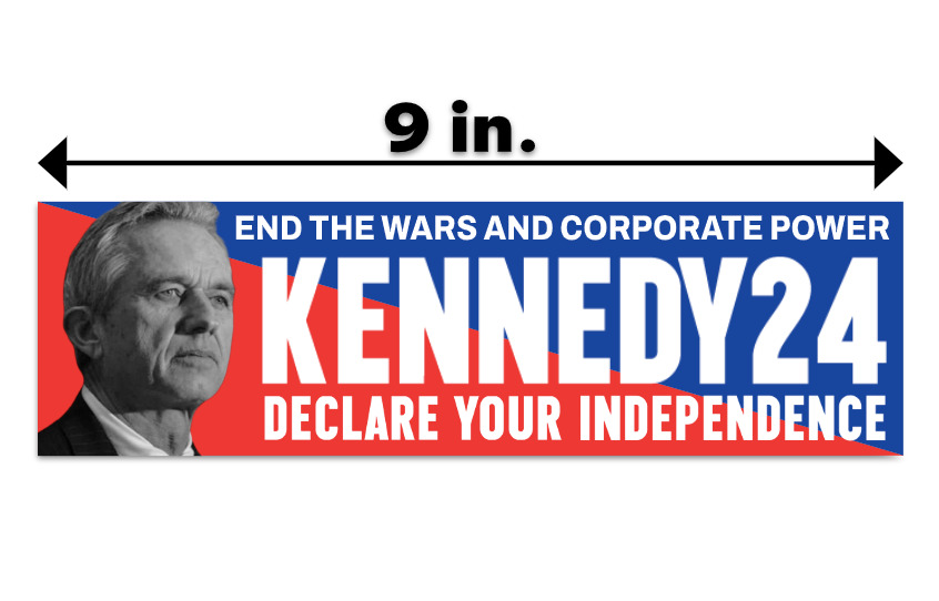 Robert F Kennedy Jr Sticker Decal President 2024 Political Independent Bumper
