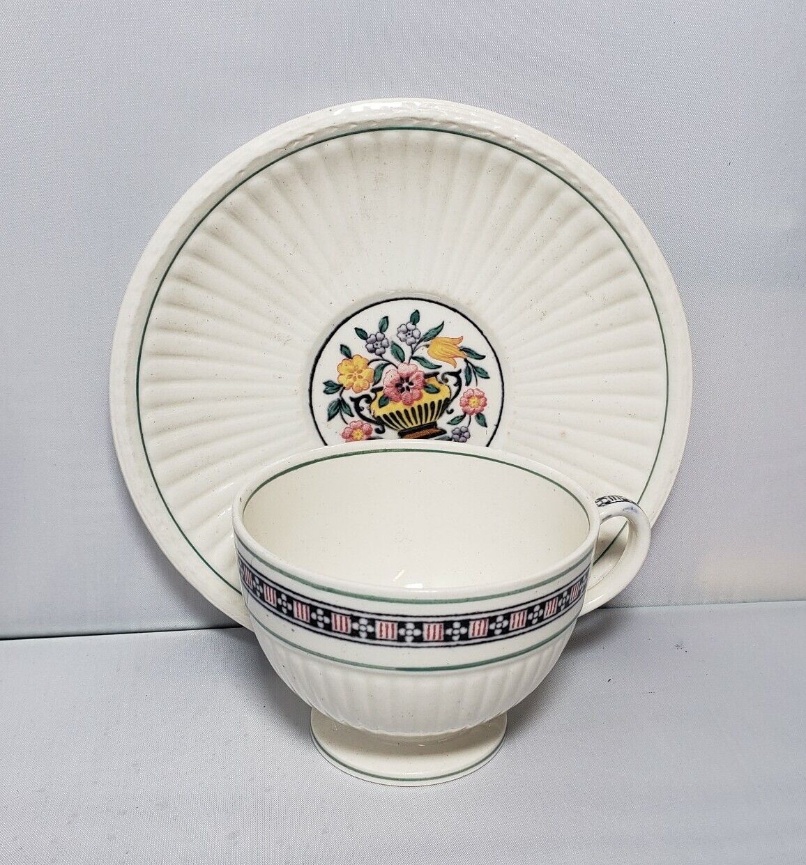 Antique Wedgewood Trentham Teacup And Saucer