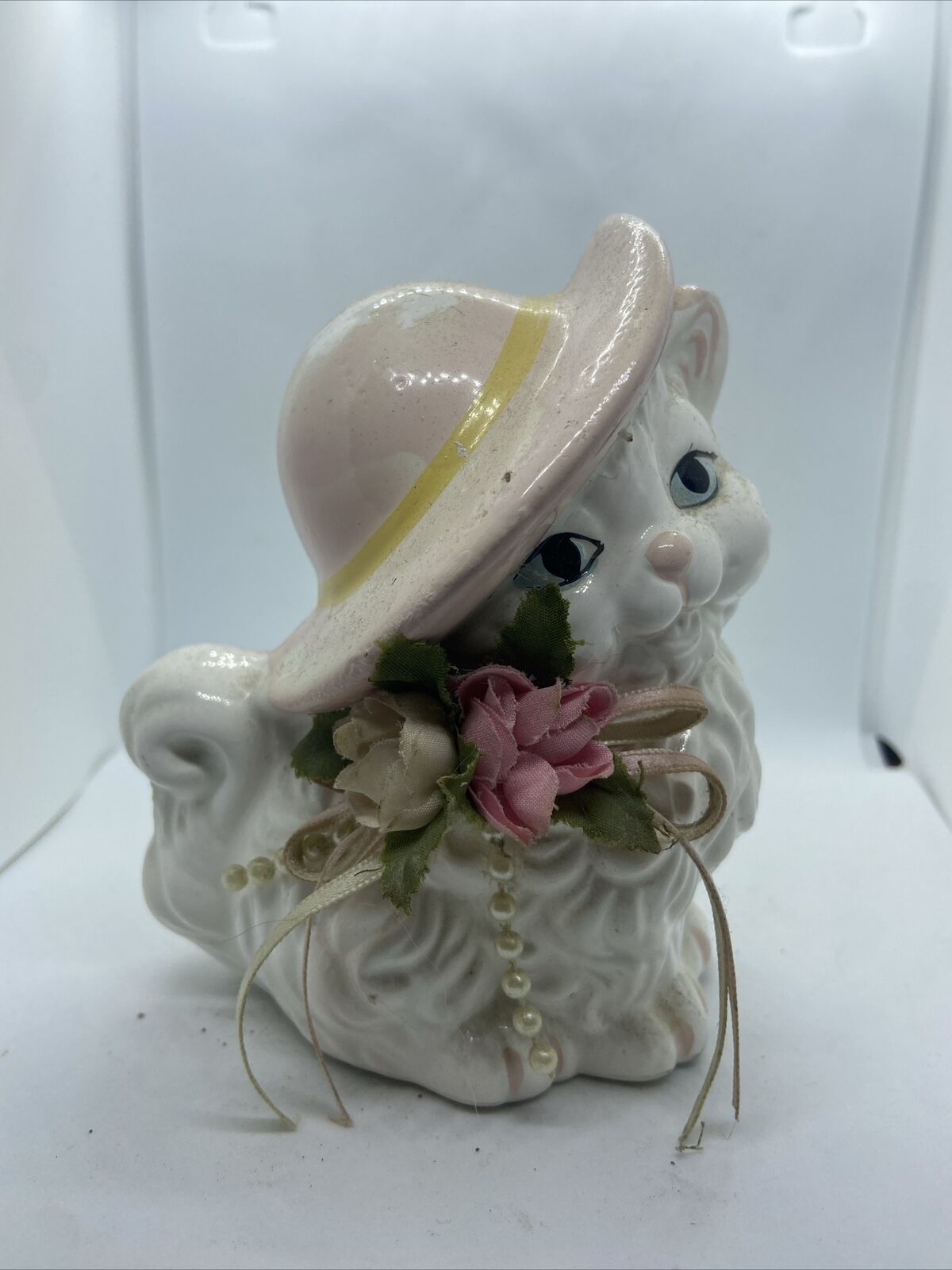 Vintage Fancy Cat with Hats Trippies Inc Taiwan Ceramic  ~5.5\