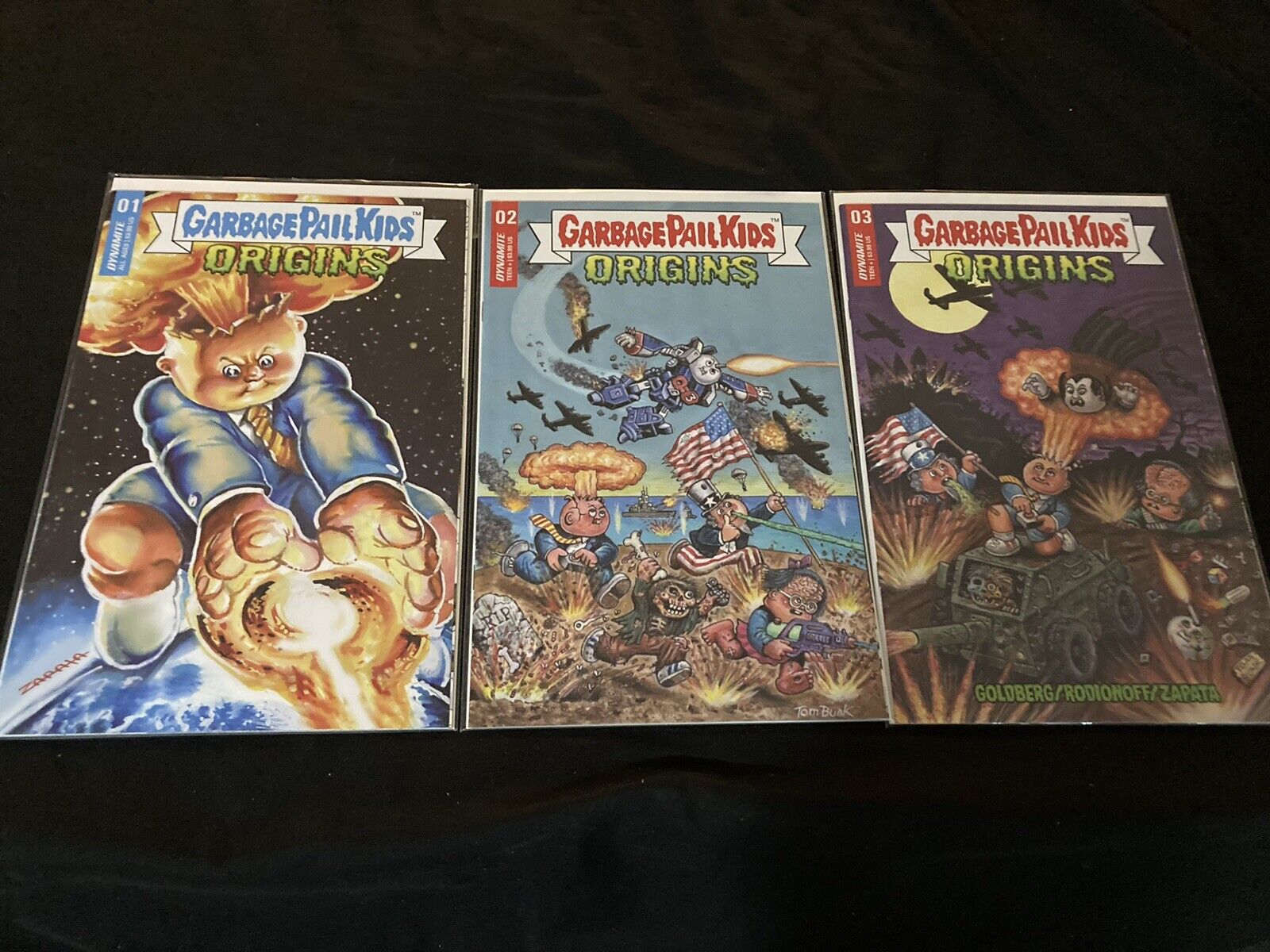 Garbage Pail Kids And Origins Lot Of Issues 1,2,3 Gpk Dynamite Comics