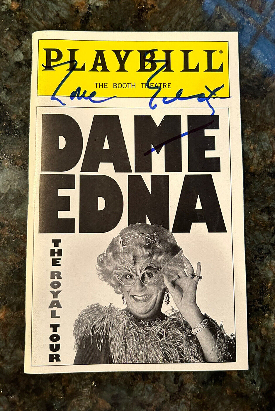 SIGNED BARRY HUMPHRIES DAME EDNA PLAYBILL