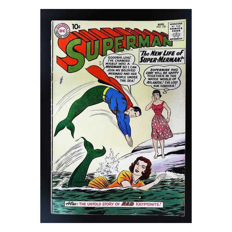 Superman (1939 series) #139 in Very Good condition. DC comics [i\