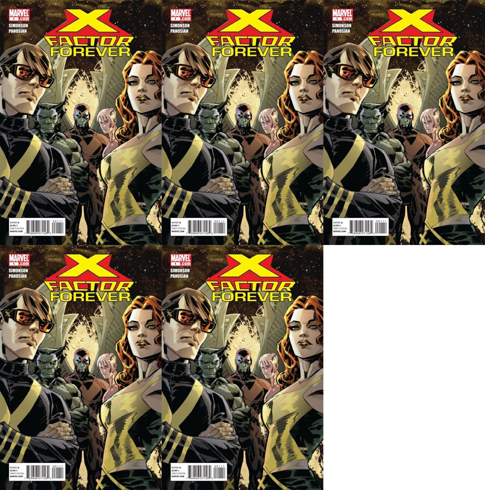 X-Factor Forever #1 (2010) Marvel Comics - 5 Comics