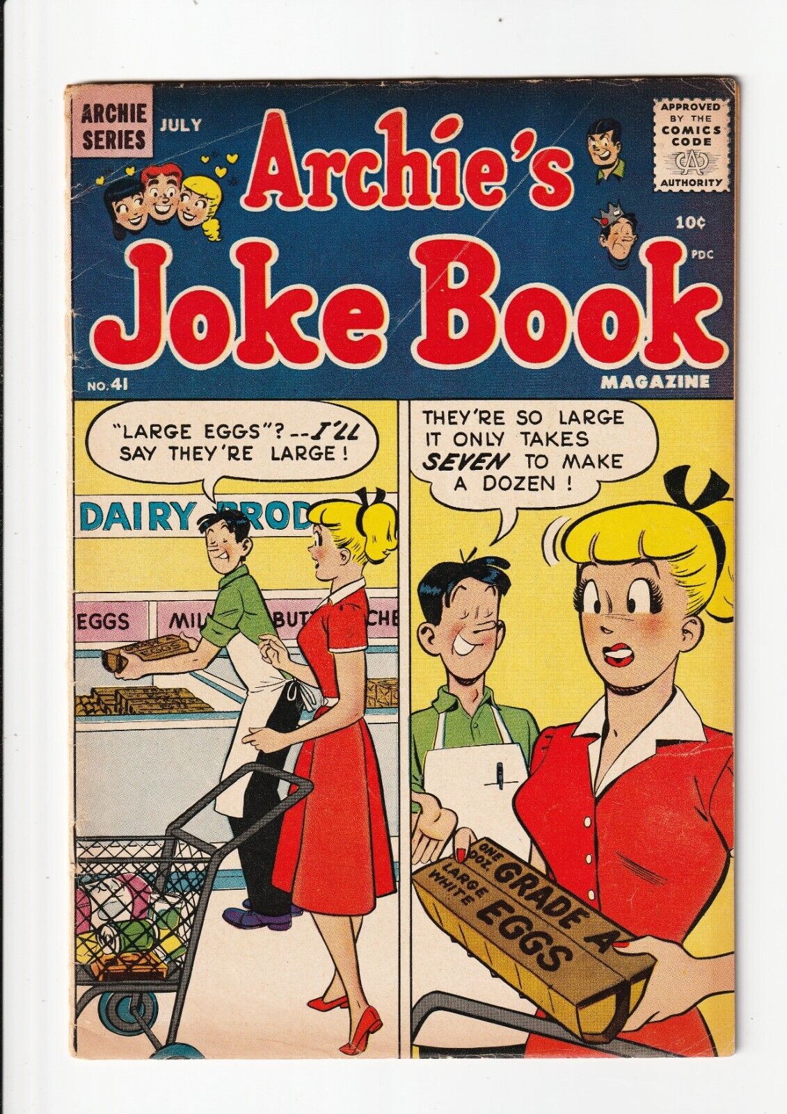 Archie's Joke Book #41 Archie, 1959 1st print Betty & Veronica appear