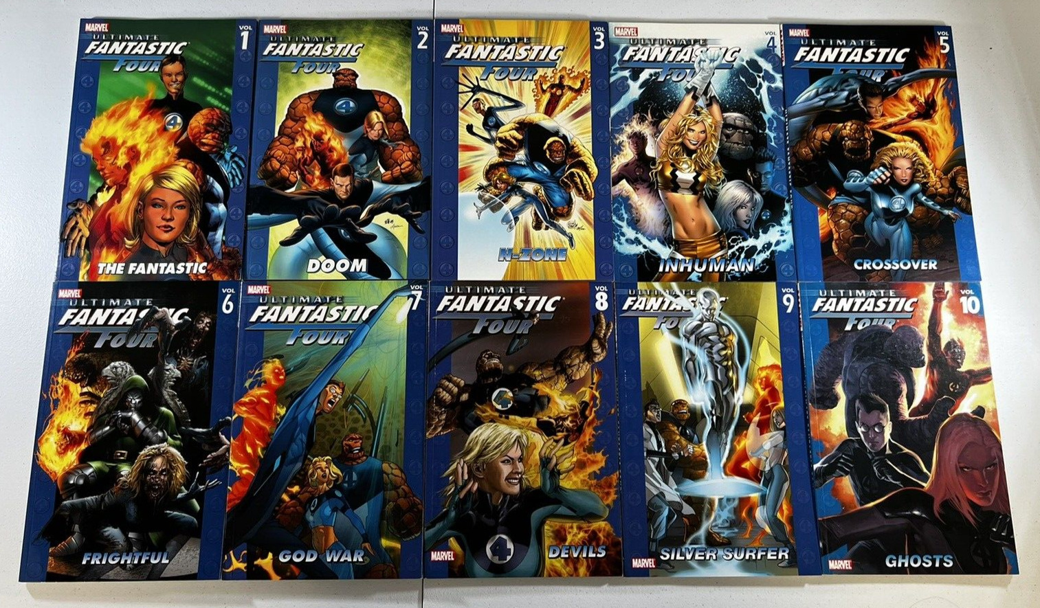 Ultimate Fantastic Four TPB #1-10 Run Marvel 2004 NM-M