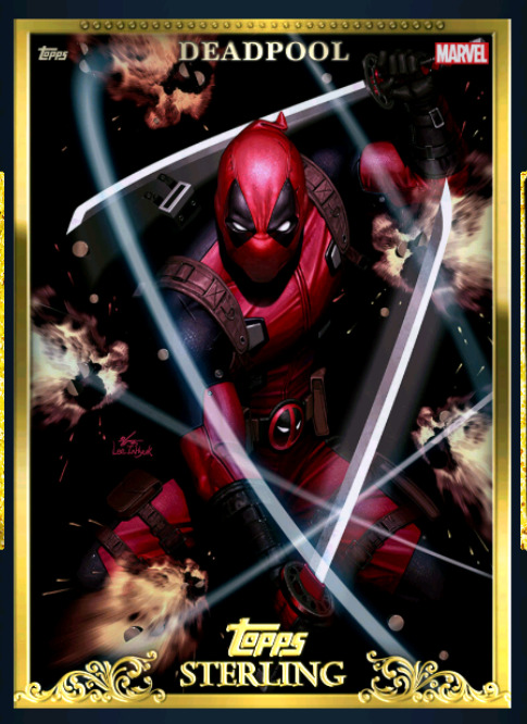⭐TOPPS MARVEL COLLECT DEADPOOL TAKEOVER 24  PURE PLATINUM - GOLD LEGENDARY CARD⭐