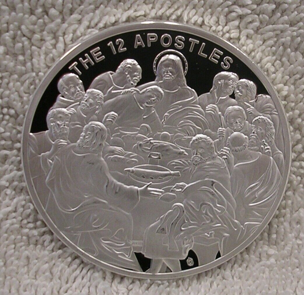 The 12 Apostles / Jesus - Large 50mm Medal Token Medallion - Christianity 