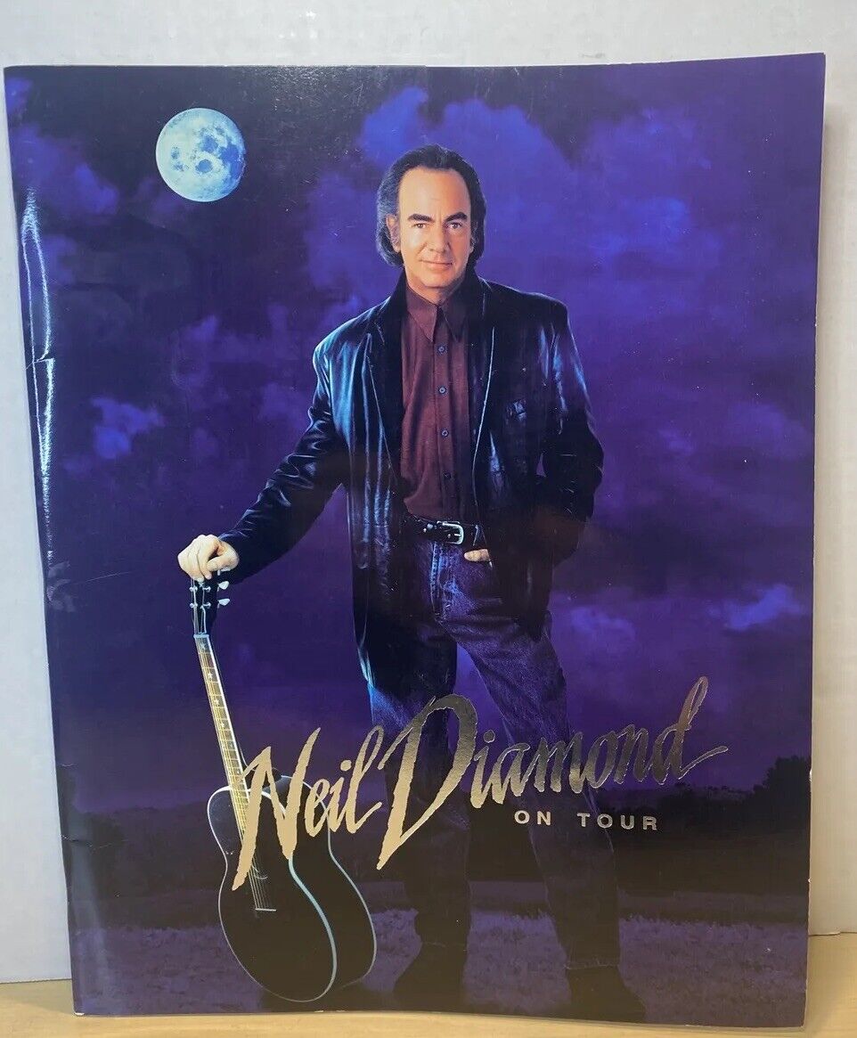 Vintage 1996 Neil Diamond On Tour Program Book Tennessee Moon Lyric, Insert Nice