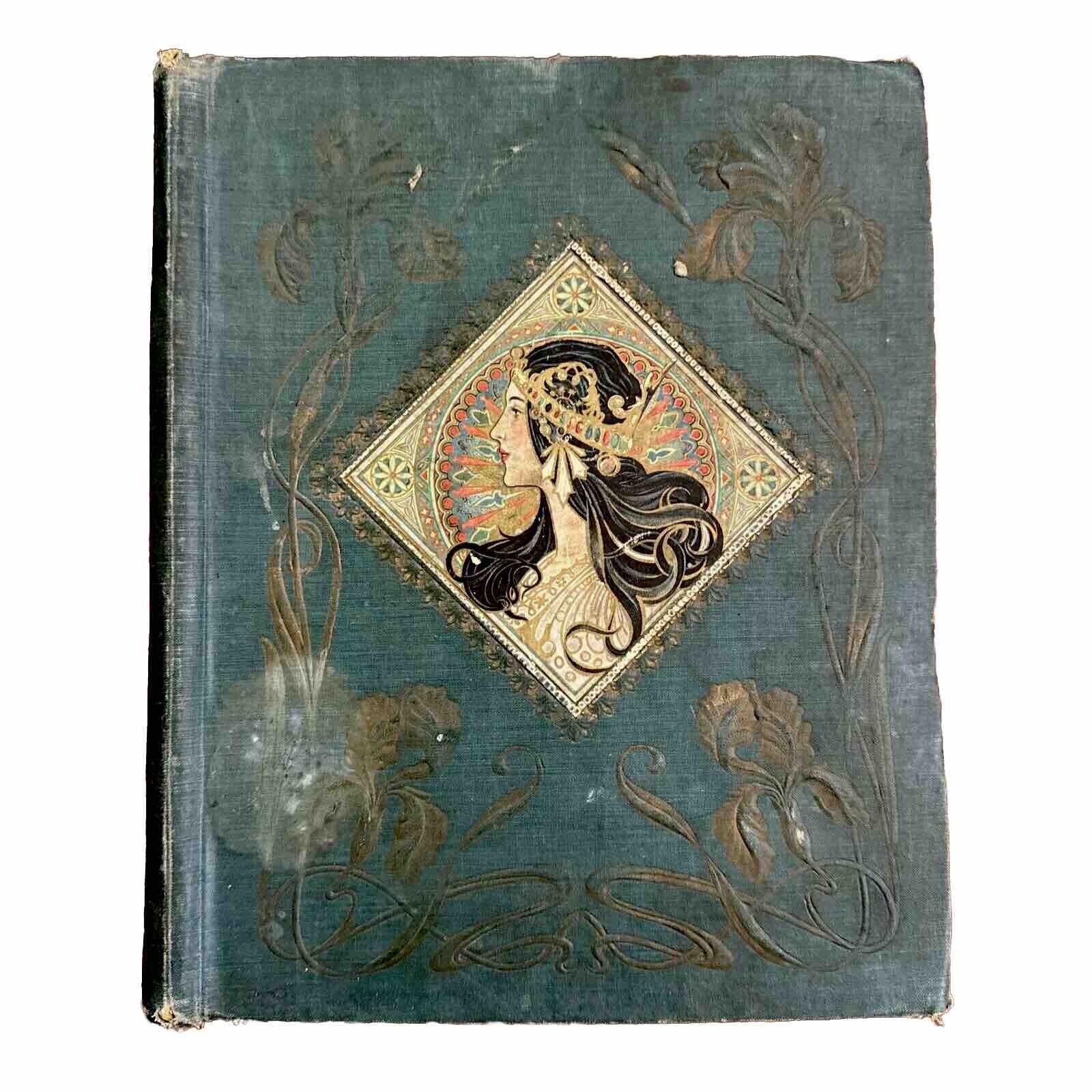 1876 Antique Victorian Scrapbook Album 236+ Calling Greetings Card Die Cut Paper