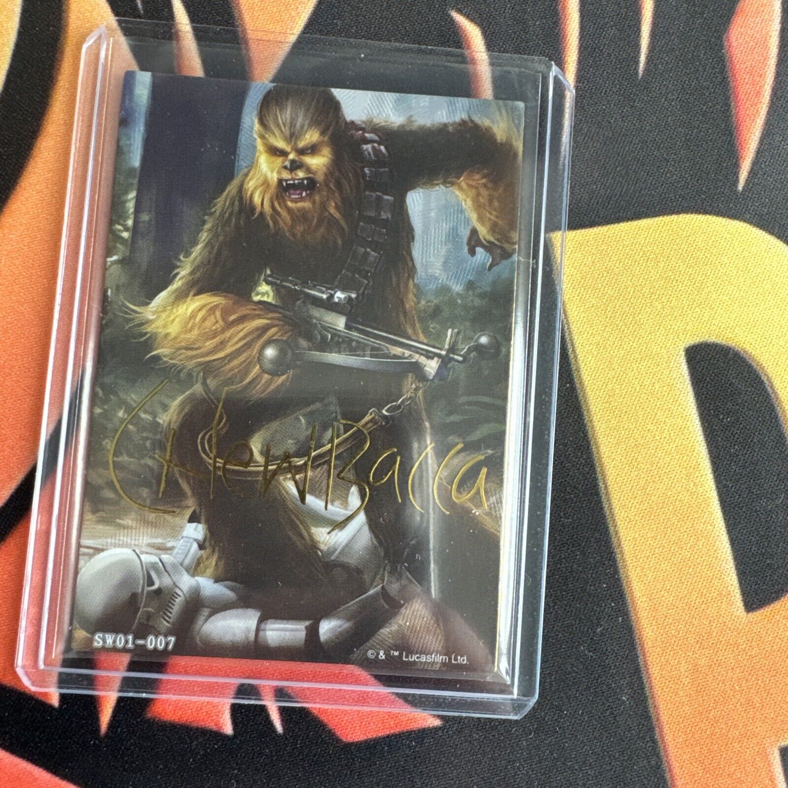 2023 Star Wars Global Art Series Chewbacca Gold Limited /100 #SW01-007