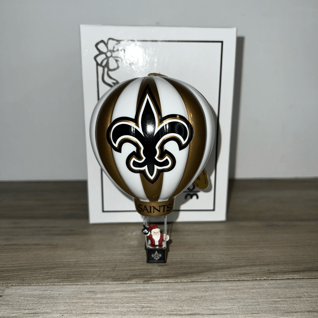 New Orleans Saints 2007 Danbury Mint Victory Balloon Christmas Ornament Original
