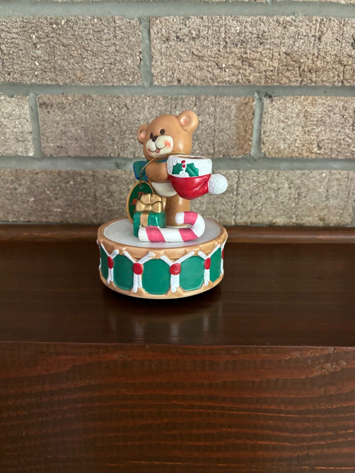 Vintage Napcoware Merry Bear music box 