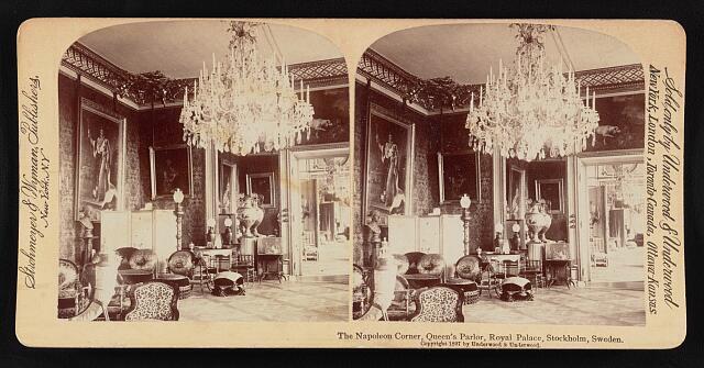 Sweden The Napoleon corner, Queen\'s parlor, Royal Palace, Stockhol - Old Photo 1