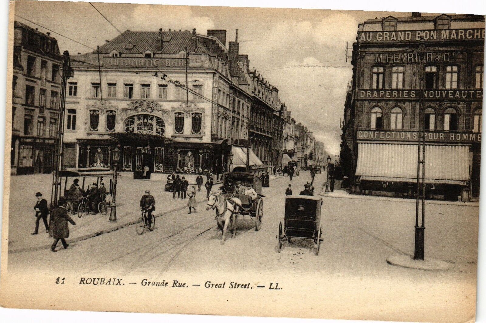 CPA ROUBAIX - Grande Rue - Great Stréet (205126)