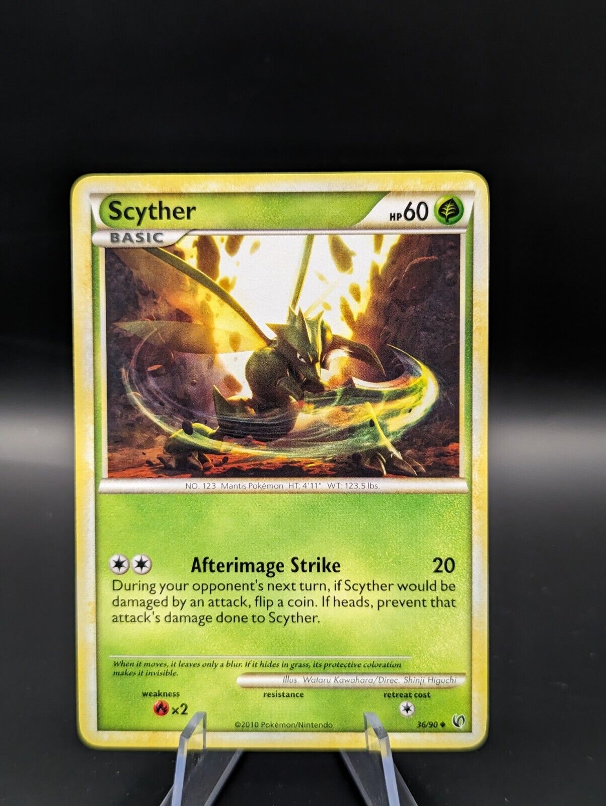 Pokemon Card Scyther Undaunted Uncommon 36/90 Near Mint #79A