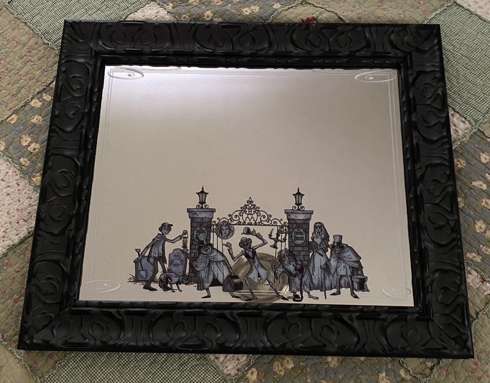 Disney Parks Haunted Mansion Frame Mirror Rare (Dim. 27x22) Excellent Condition