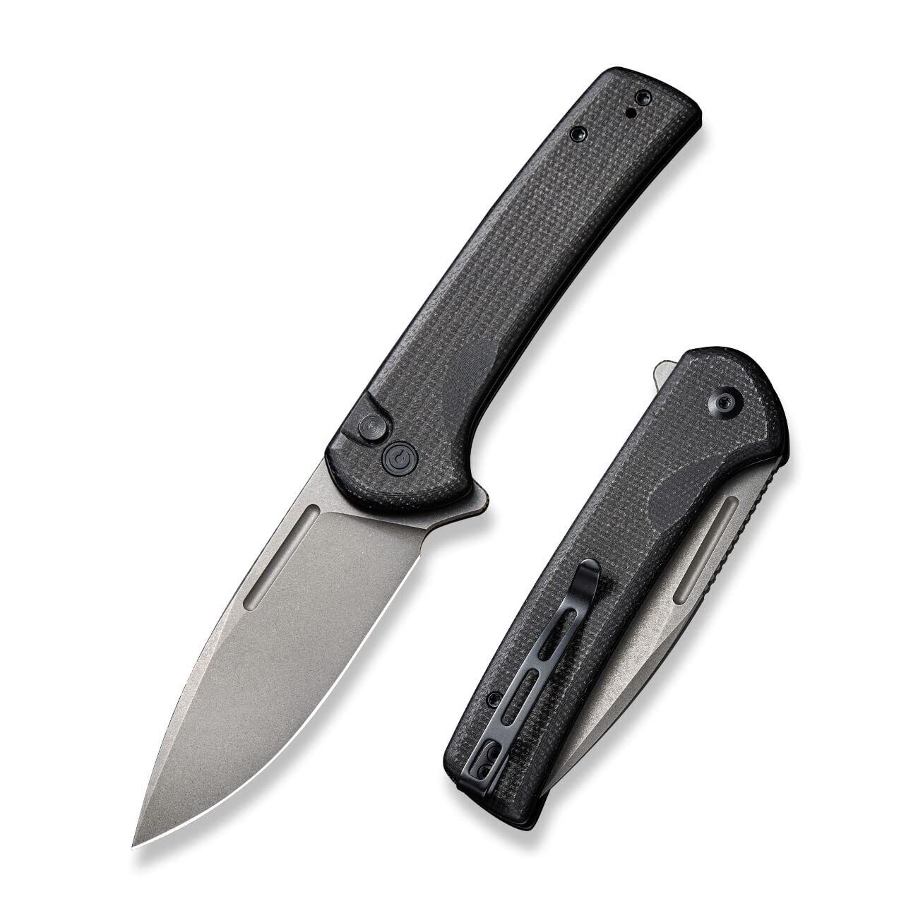 New Civivi Conspirator Button Lock Black Folding Poket Knife  C21006-1