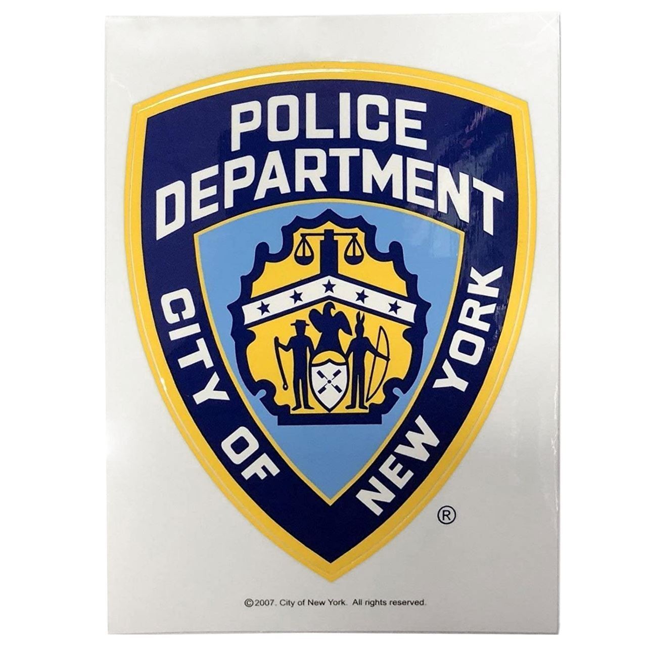 Official NYPD Sticker Removable NYPD Decal New York City Police Department