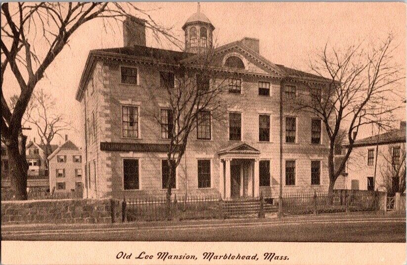 Vintage Postcard Old Lee Mansion Marbleshead MA Massachusetts              F-215