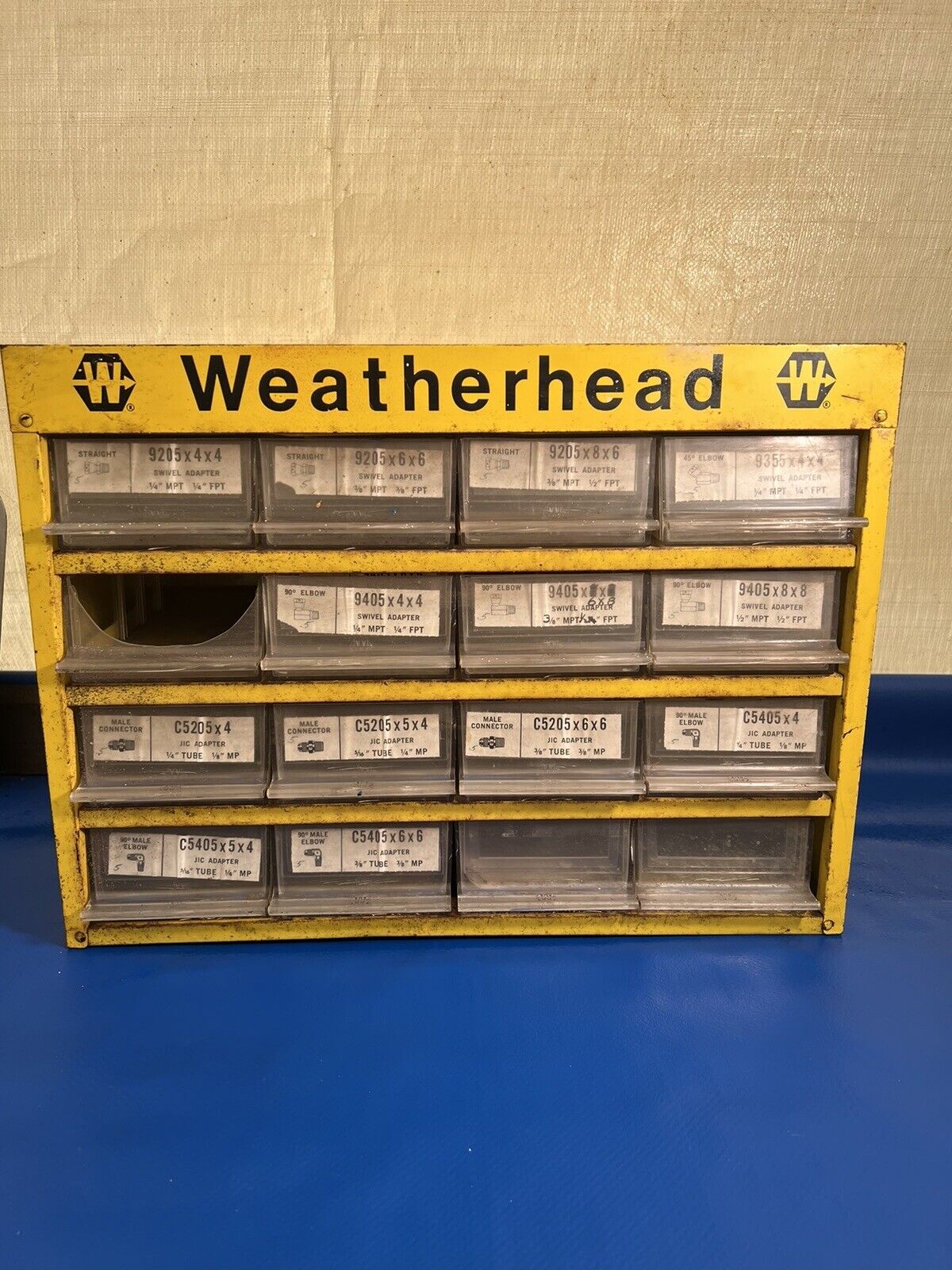 Vintage Weatherhead Drawer Metal Cabinet Automotive Small Parts