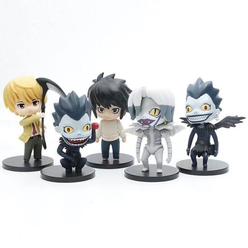 Death Note 5 pcs Set  PVC Action Figures 4 Inches tall. Non posable. Nice Set