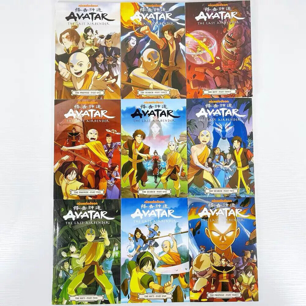 AVATAR English 18 Books Full Complete The Last Airbender Cartoon Graphic Comic