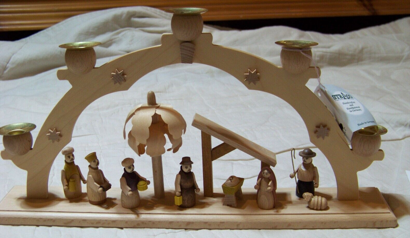 Straco Land Nativity Candle Arch #8636476 -  New in Box - Made in Germany