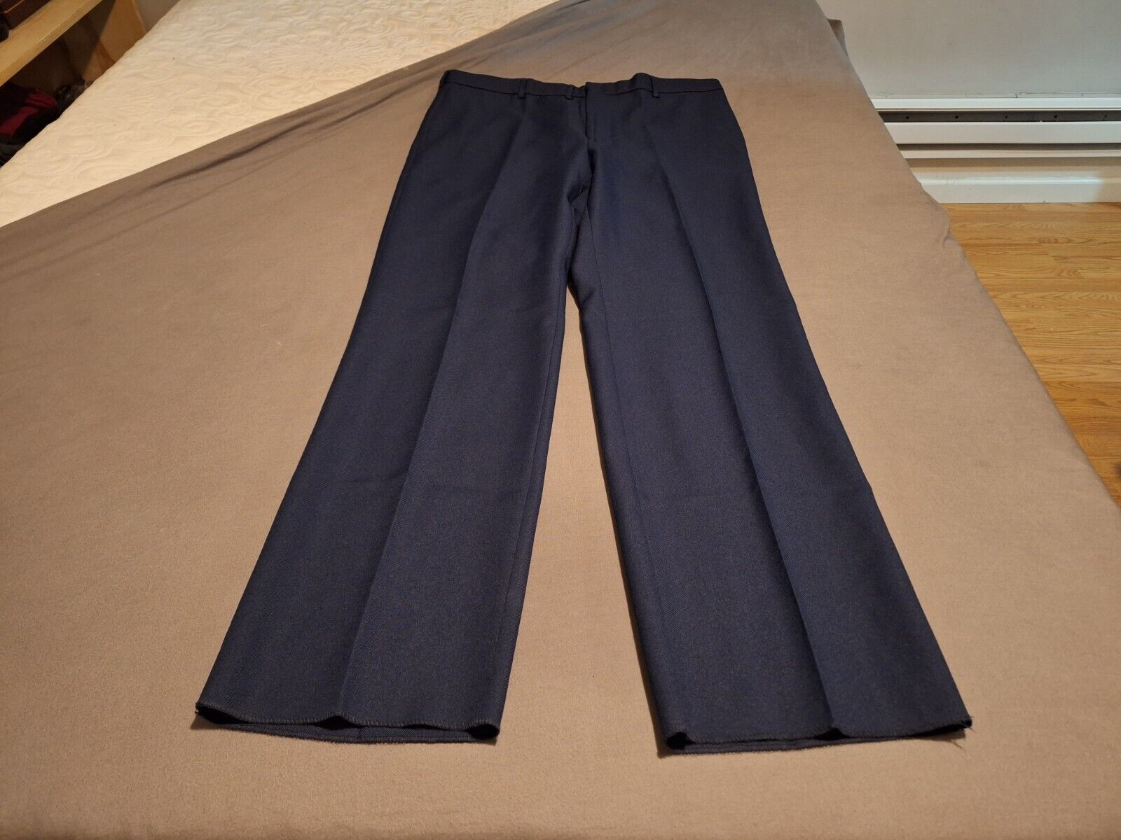 U.S. Air Force Men\'s Service Polyester AF Blue 1625 Trousers Size 42 CR Used