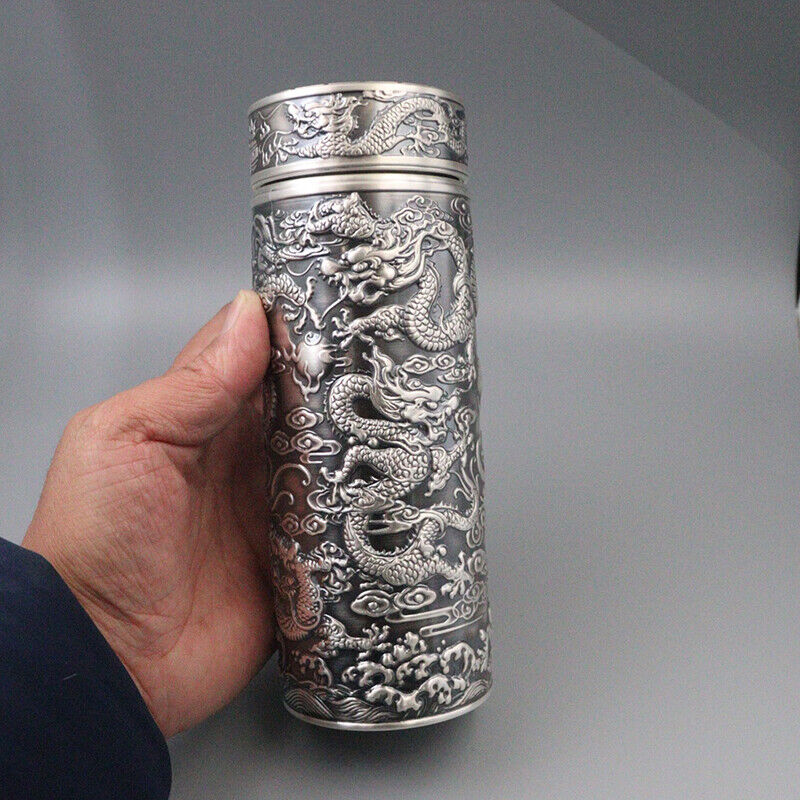 Silver Cup 999 Silver Water Cup Silver Inner Container Dragon Vacuum Cup /140G
