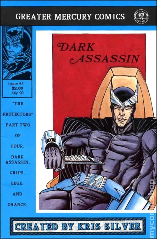 Dark Assassin #4 VF 8.0 1990 Stock Image