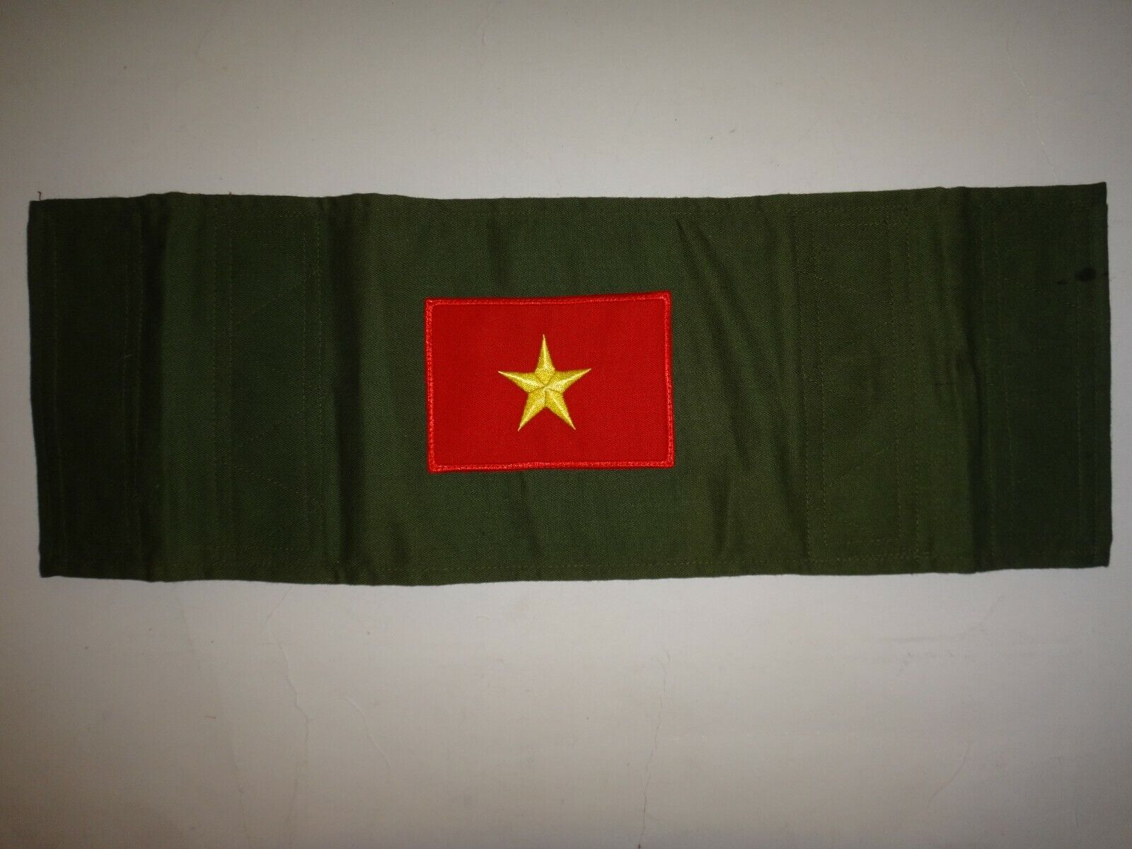 Vietnam War Viet Cong Green OD Security Armband With Ordnance Dept Label
