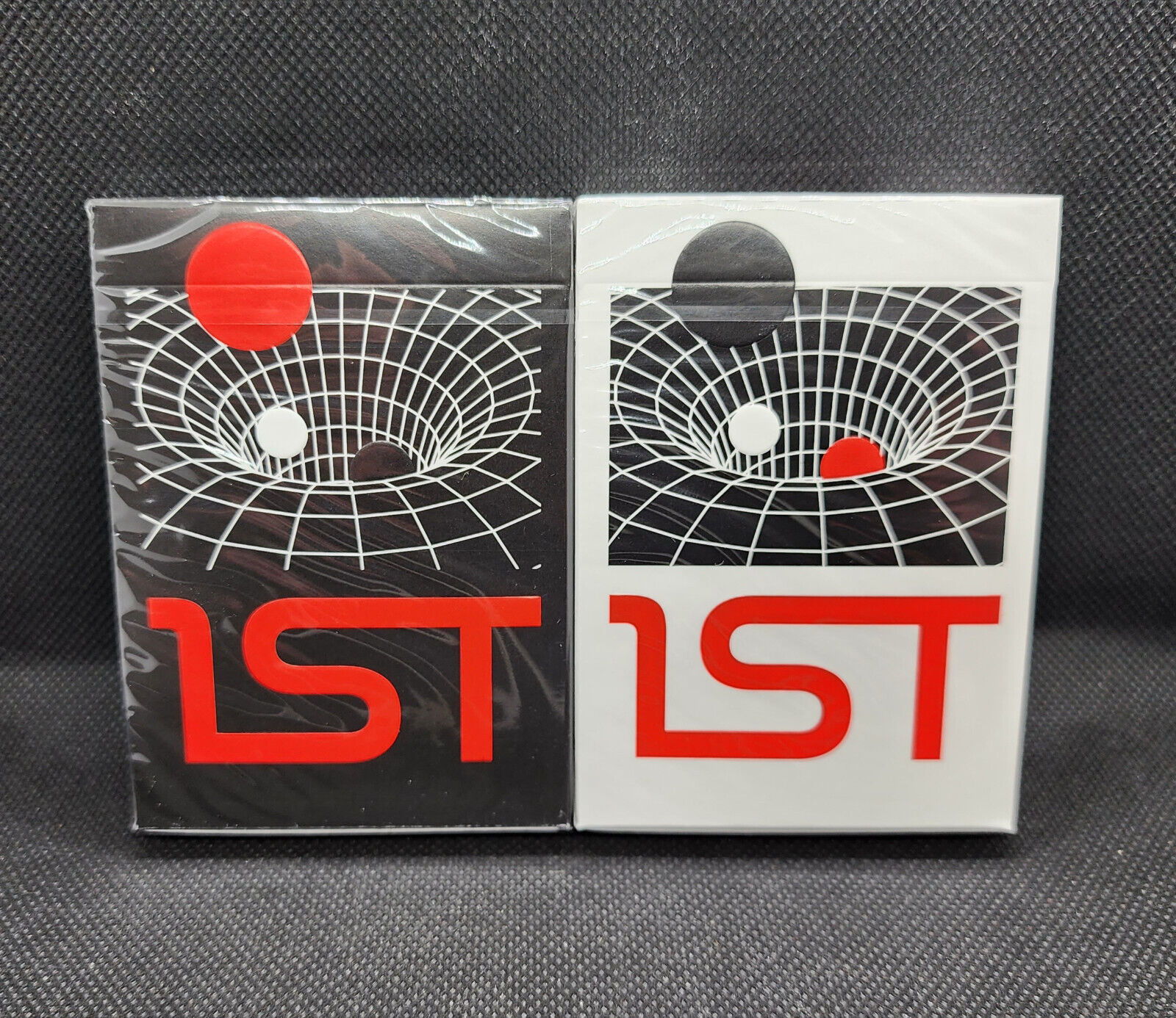 Set of 2 - New - Chris Ramsay Playing Cards - 1st - V4 - Red & Black
