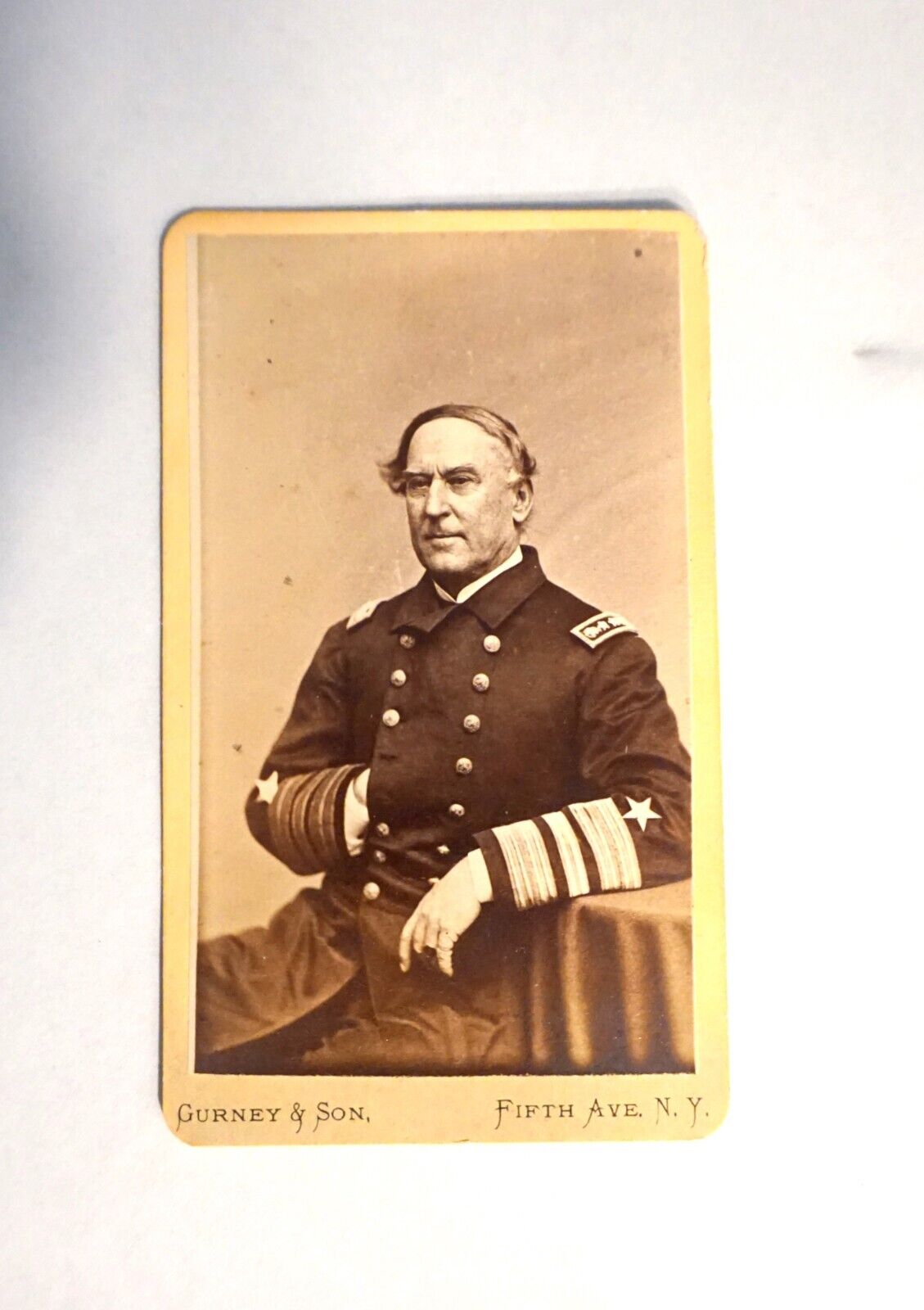 Cartes de Visite Civil War CDV Admiral David Farragut Gurney New York