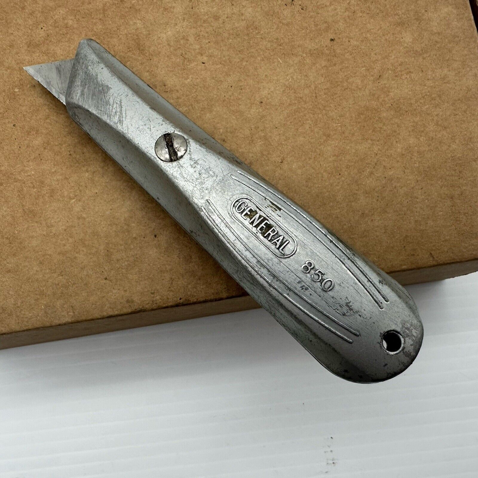 Vintage General 850 Utility Knife Razor Blade Holder Tool Made in USA