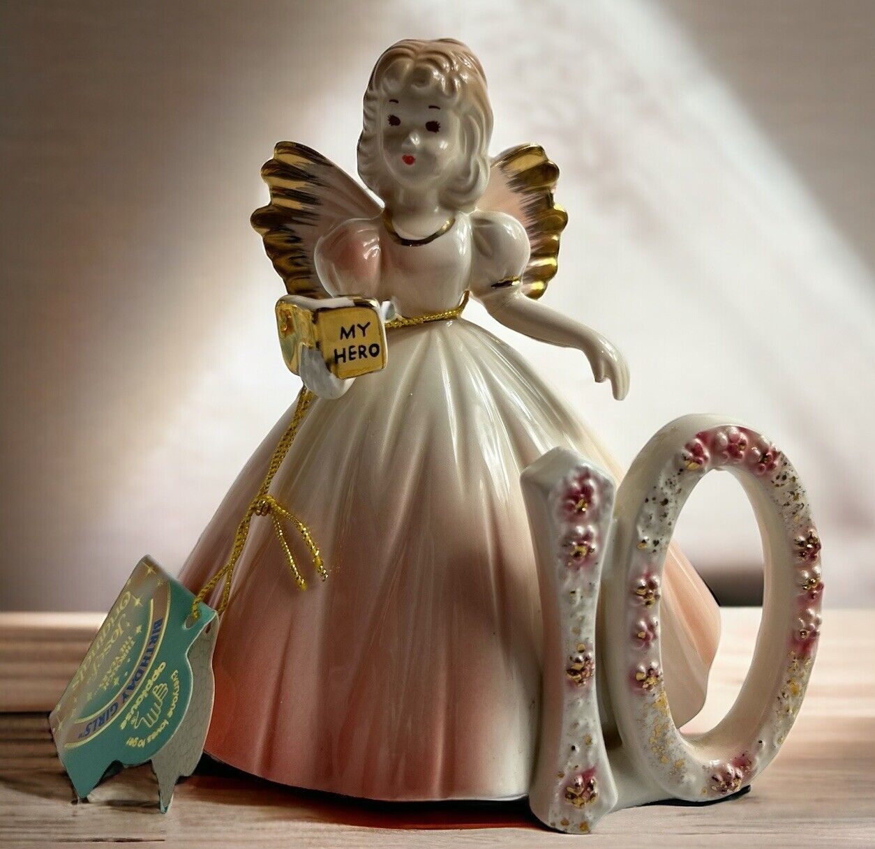 Vintage Josef Originals Birthday Doll Angel Figure 10 Year Old NWOT