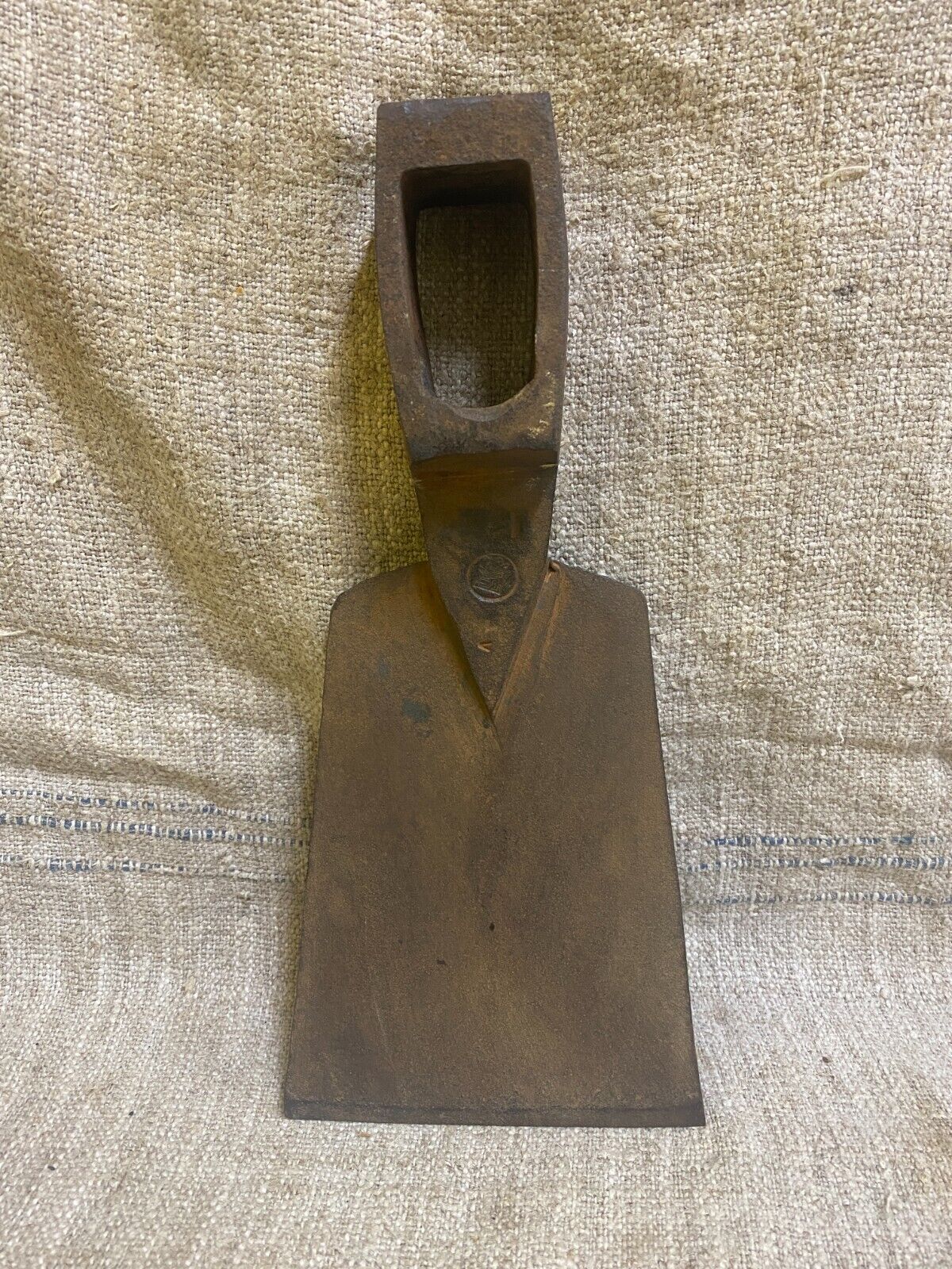 Vintage antique iron forged grub hoe head farm garden tool