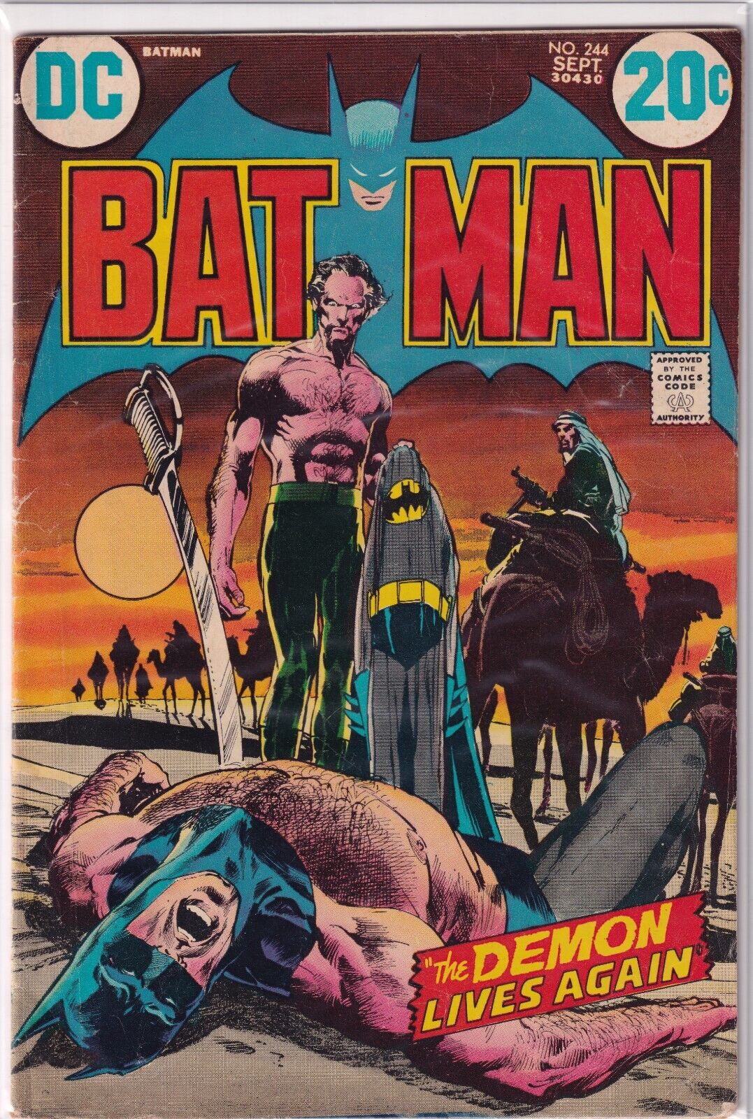 Batman #244 (DC Comics 1972) Neal Adams Classic Ra's al Ghul Cover