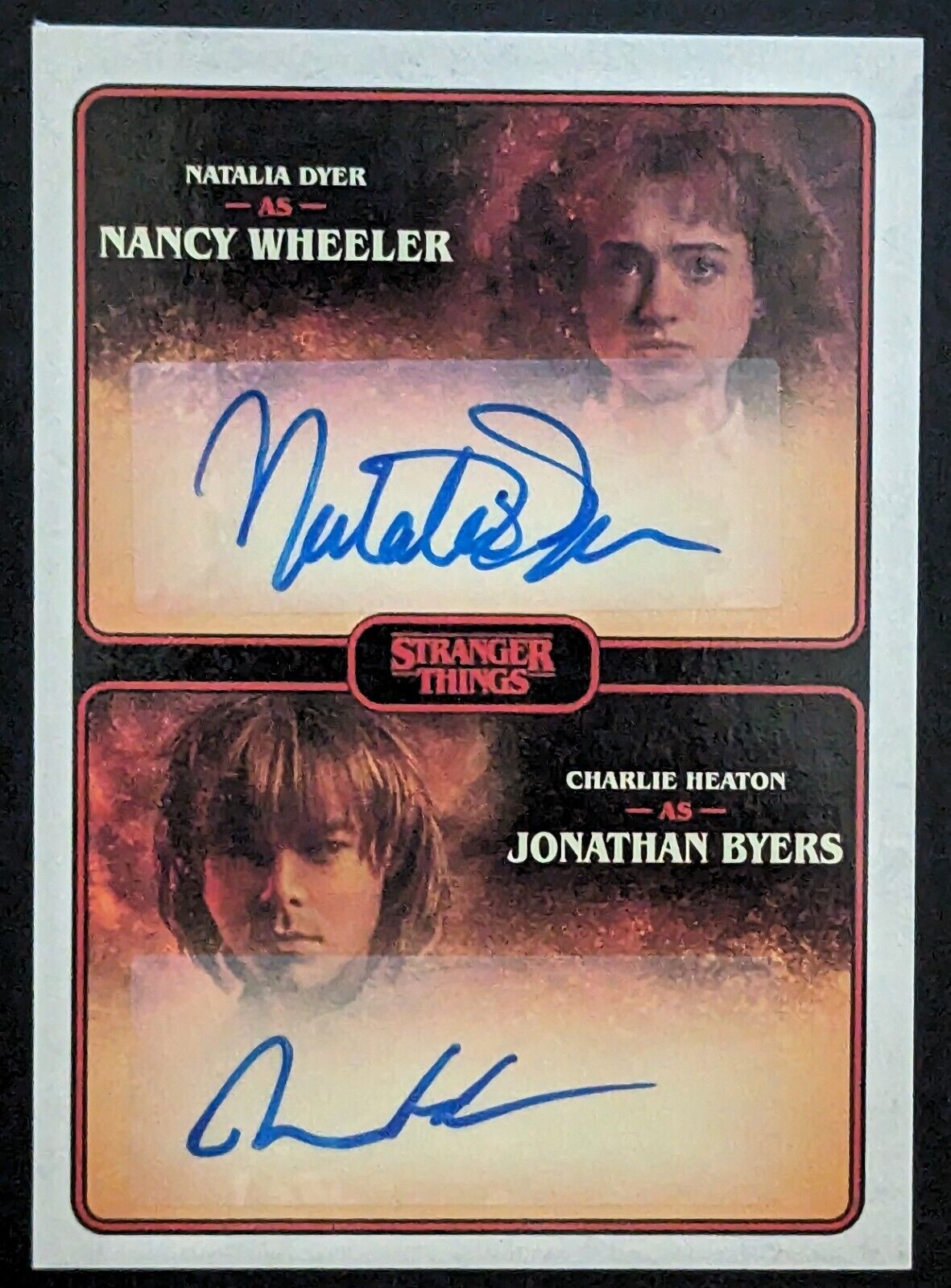 Nancy Wheeler & Jonathan Byers 2023 Zerocool Stranger Things 4 Auto #DA-NC Card